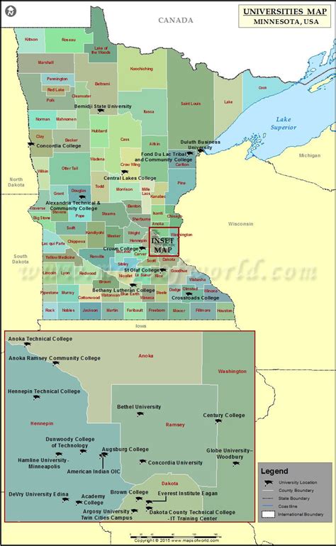 colleges in minnesota map|minnesota colleges and universities list.